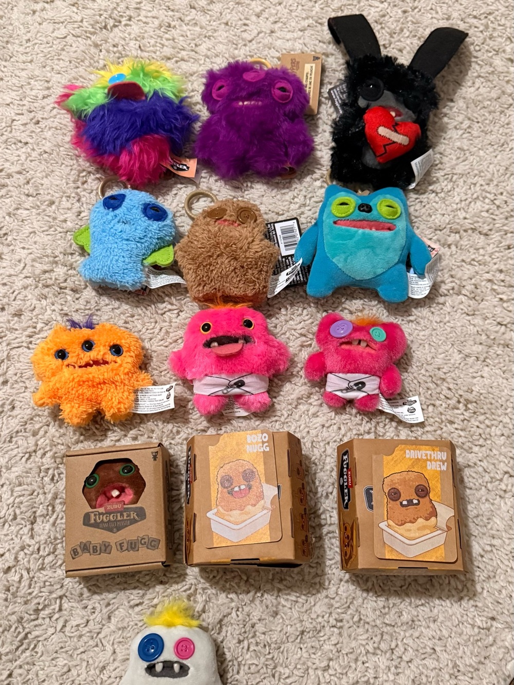 Plush Keychain Collection - Assorted Colors